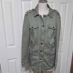 White House Black Market Sage Utility Jacket